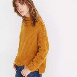 Madewell Belmont Mockneck Sweater Golden Harvest